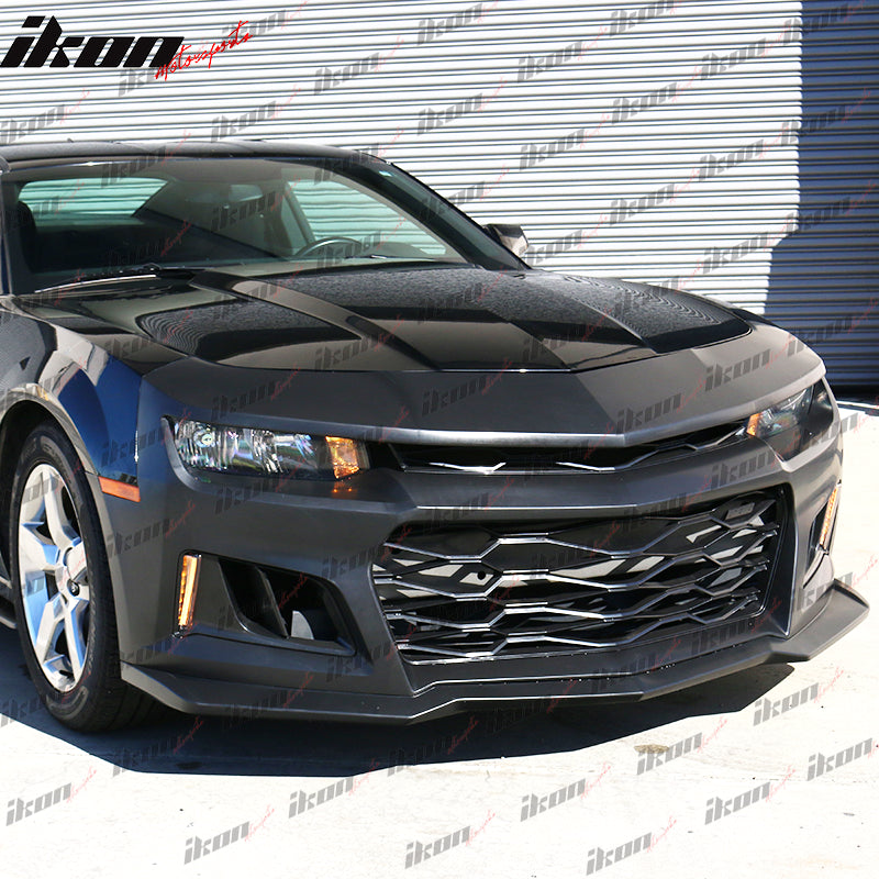 2014-2015 Chevy Camaro ZL1 Style Unpainted Front Bumper Lip Spoiler PP