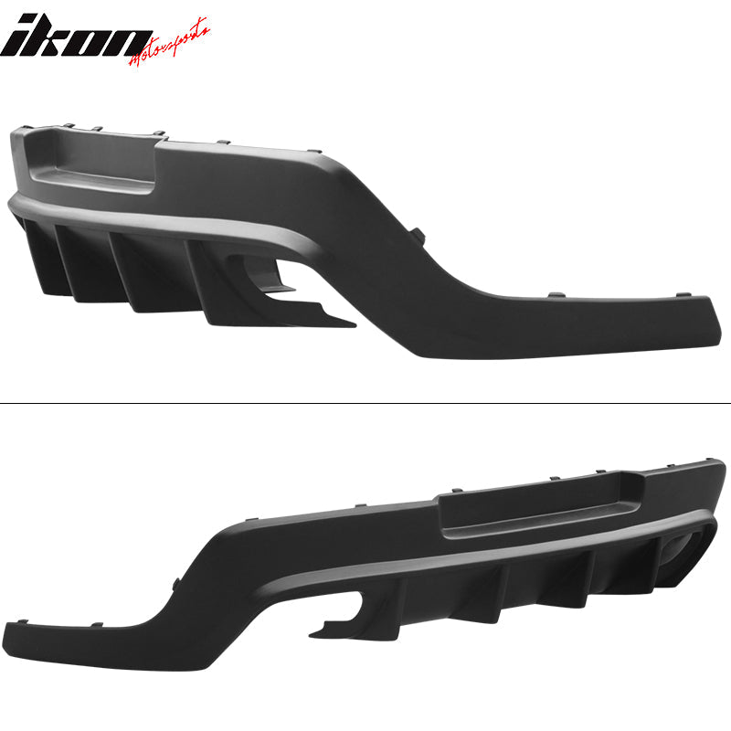 2014-2015 Chevy Camaro ZL1 Matte Black Rear Diffuser Bumper Lip PP