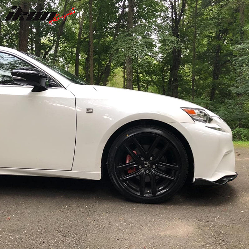 2014-2016 Lexus IS F Sport AG Unpainted Black Front Bumper Lip PU