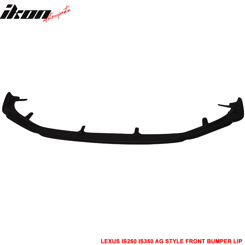 2014-2016 Lexus IS F Sport AG Unpainted Black Front Bumper Lip PU