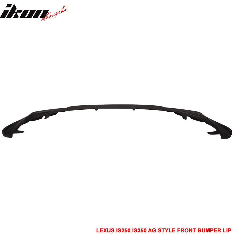 2014-2016 Lexus IS F Sport AG Unpainted Black Front Bumper Lip PU