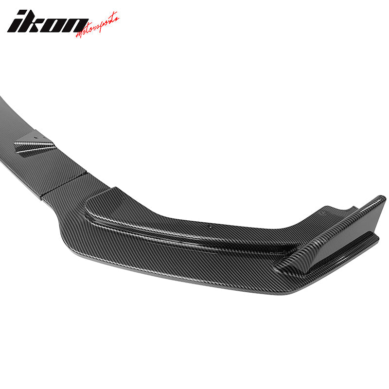 2014-2017 Infiniti Q50 Carbon Fiber Print 3PCS Front Bumper Lip PP