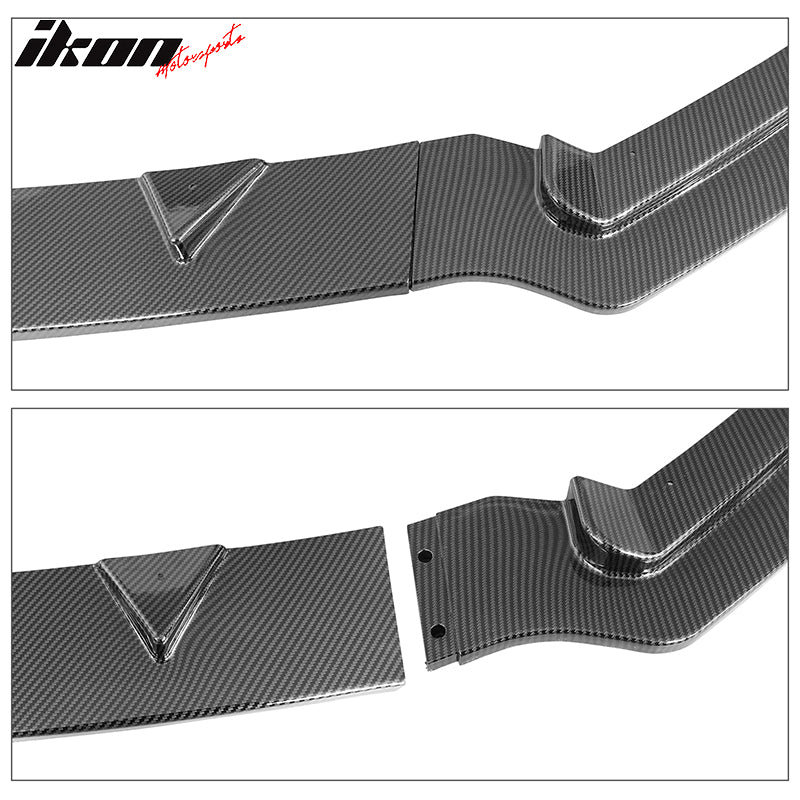 2014-2017 Infiniti Q50 Sport Model Only CF Print 3PC Front Bumper Lip