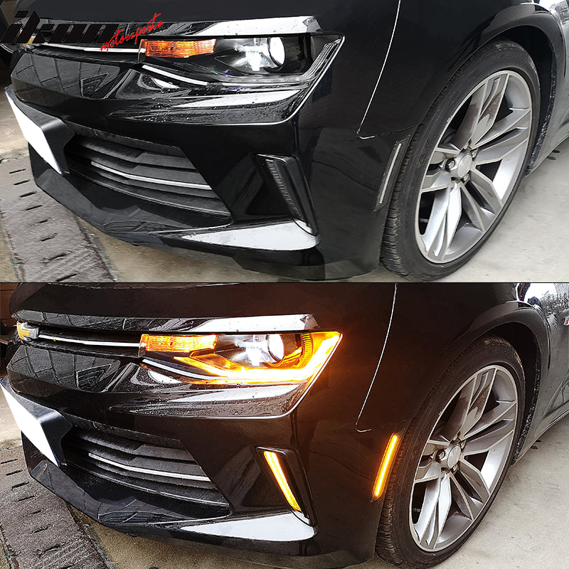 2014-2019 Cadillac CTS ATS Black Housing Side Marker Light Corner Lamp