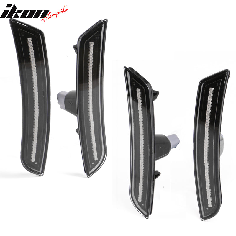 2014-2019 Cadillac CTS ATS Black Housing Side Marker Light Corner Lamp