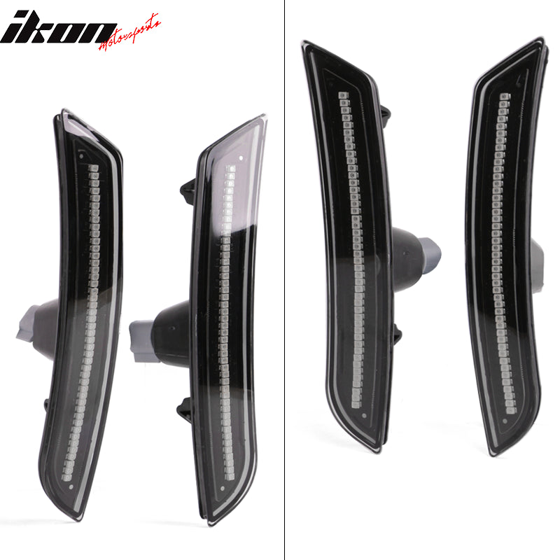 2014-2019 Cadillac CTS ATS Black Housing Side Marker Light Corner Lamp