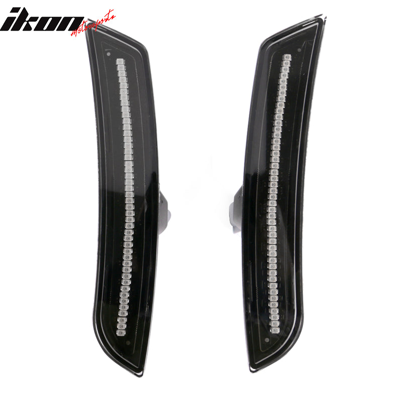 2014-2019 Cadillac CTS ATS Black Housing Side Marker Light Corner Lamp