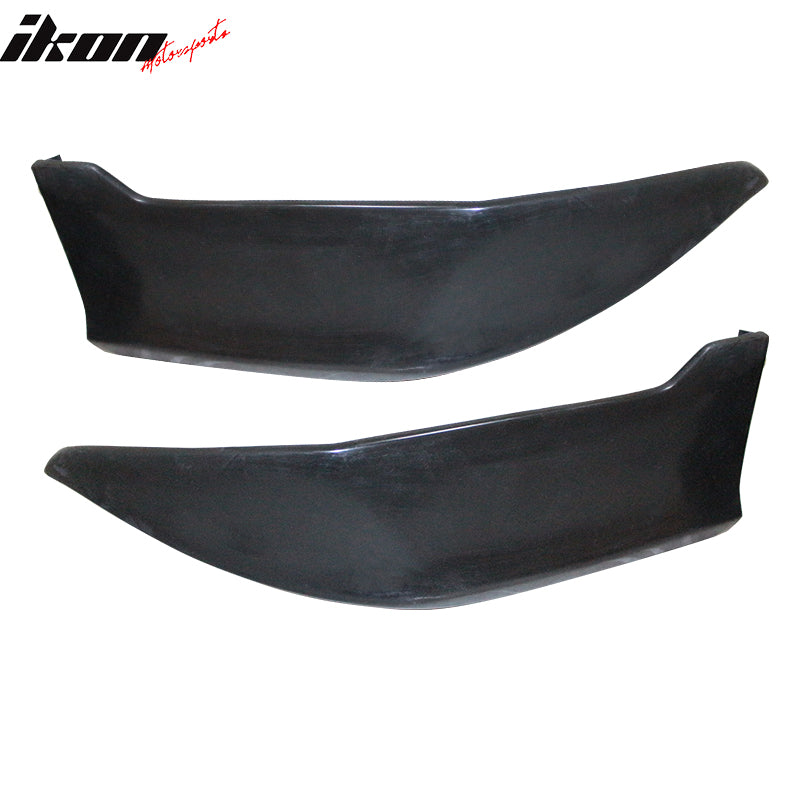 2014-2019 Toyota Corolla Rear Bumper Lip Aprons Unpainted Black PU