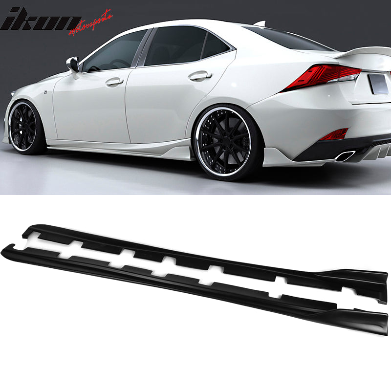 2014-2020 Lexus IS250 IS300 IS350 Side Skirts AR Style Matte Black PP
