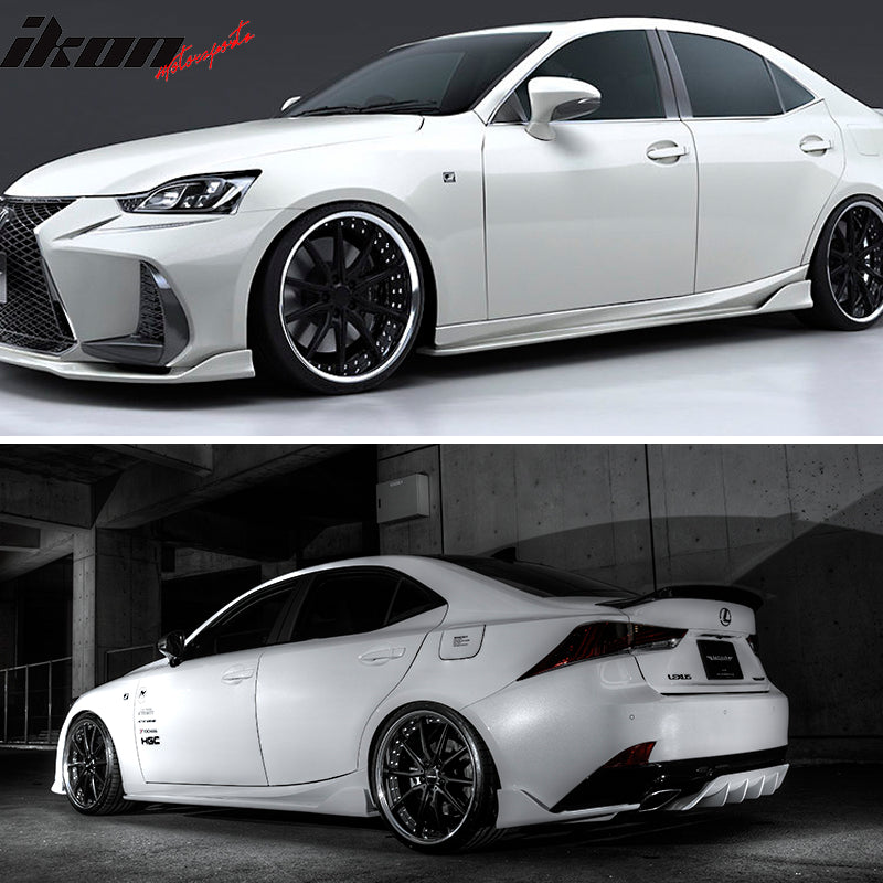 2014-2020 Lexus IS250 IS300 IS350 Side Skirts AR Style Matte Black PP