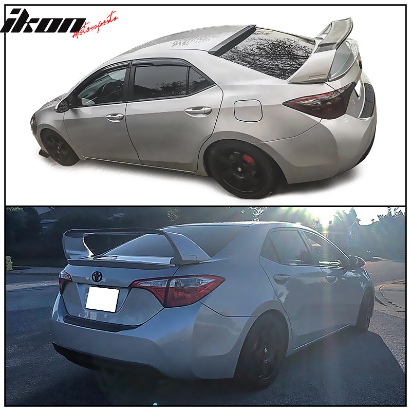 2014-2021 Toyota Corolla E170 Sedan Gloss Black Rear Spoiler Wing Lip