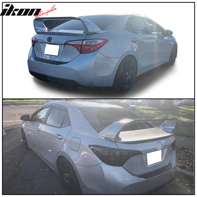 2014-2021 Toyota Corolla E170 Sedan Gloss Black Rear Spoiler Wing Lip
