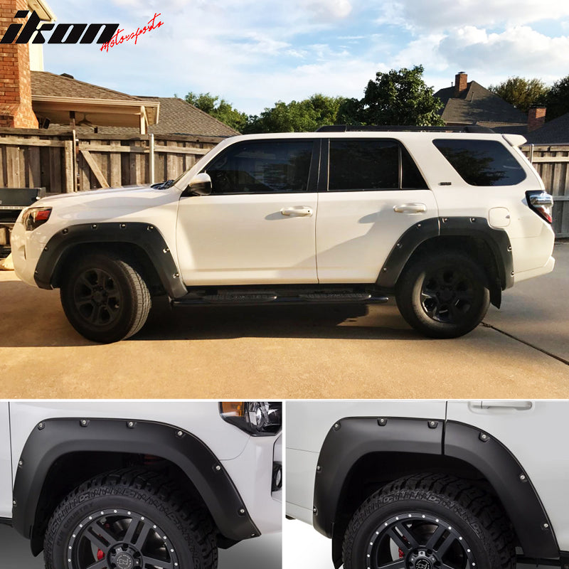 2014-2022 Toyota 4Runner Pocket Rivet Style Unpainted PP Fender Flares