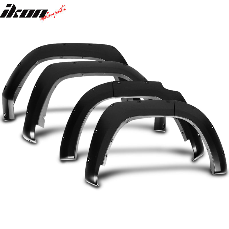 2014-2022 Toyota 4Runner Pocket Rivet Style Unpainted PP Fender Flares