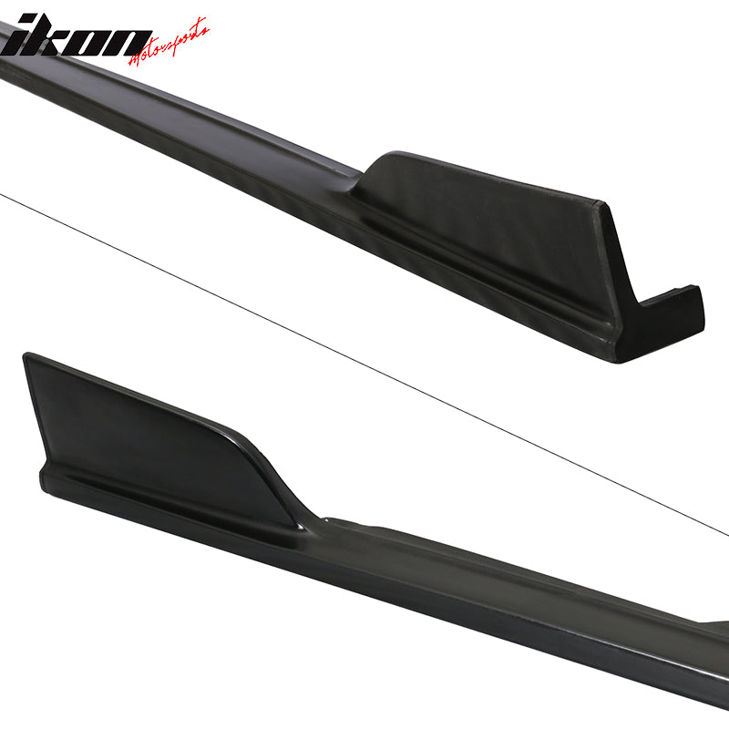 2014-2023 Infiniti Q50 ST Style Black Side Skirts Rocker Pannel PU