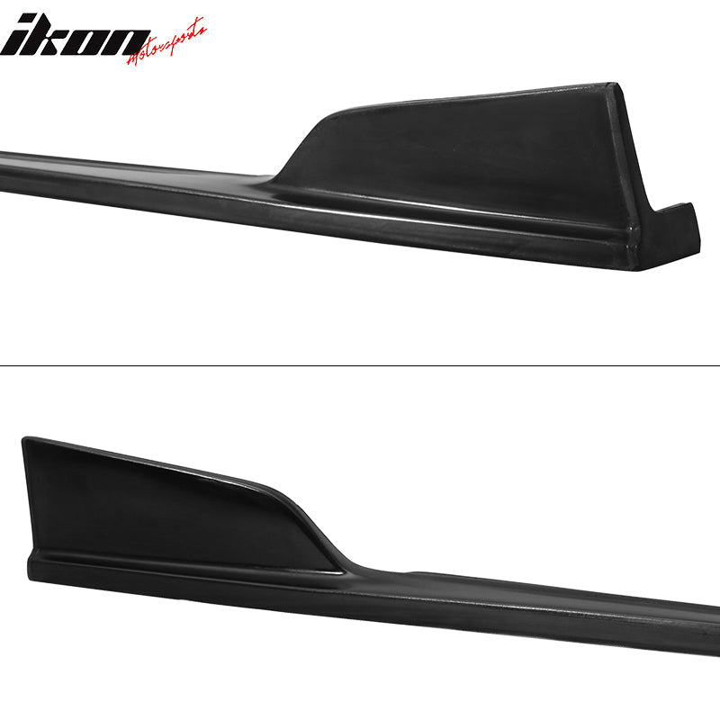 2014-2023 Infiniti Q50 ST Style Black Side Skirts Rocker Pannel PU