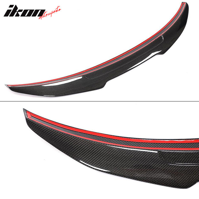2014-24 Infiniti Q50 PSM Style Carbon Fiber Rear Spoiler Wing Lip Wing