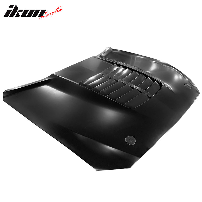 2015-2017 Ford Mustang Hood GT500 Style Black Car Hood Cover Aluminum