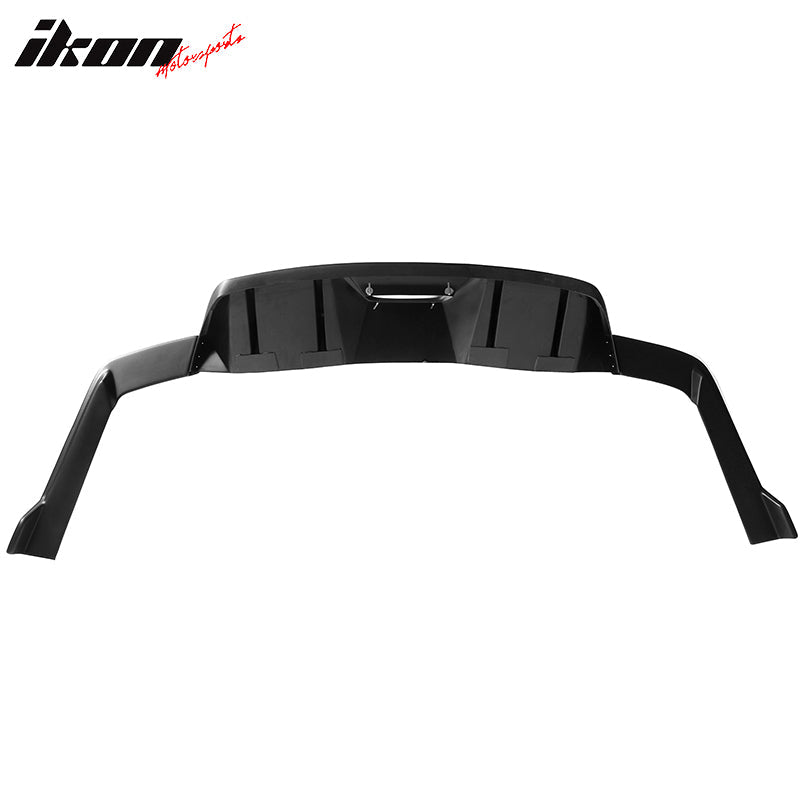 2015-2017 Ford Mustang Rear Diffuser Bumper Lip HN Style Matte Black P