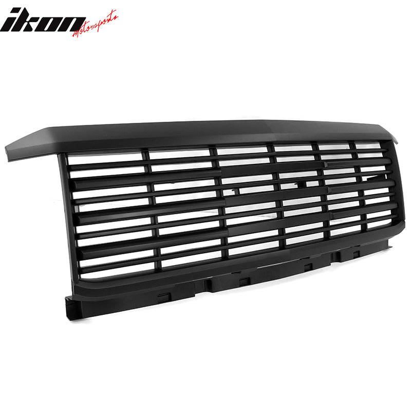 2015-2019 Chevy Silverado 2500 2500HD 3500 3500HD Black Grille Hood