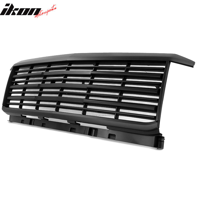 2015-2019 Chevy Silverado 2500 2500HD 3500 3500HD Black Grille Hood