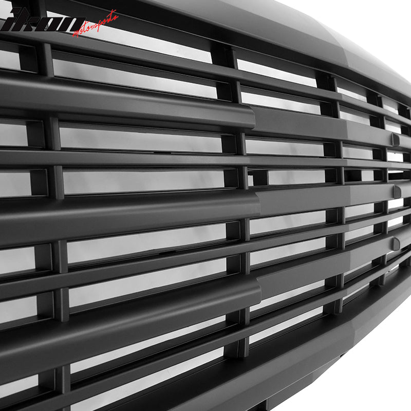 2015-2019 Chevy Silverado 2500 2500HD 3500 3500HD Black Grille Hood
