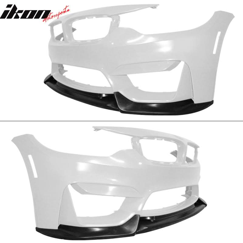 2015-2020 BMW F80 M3 F82 F83 M4 VRS Black Front Lip SplitterSpoiler PU