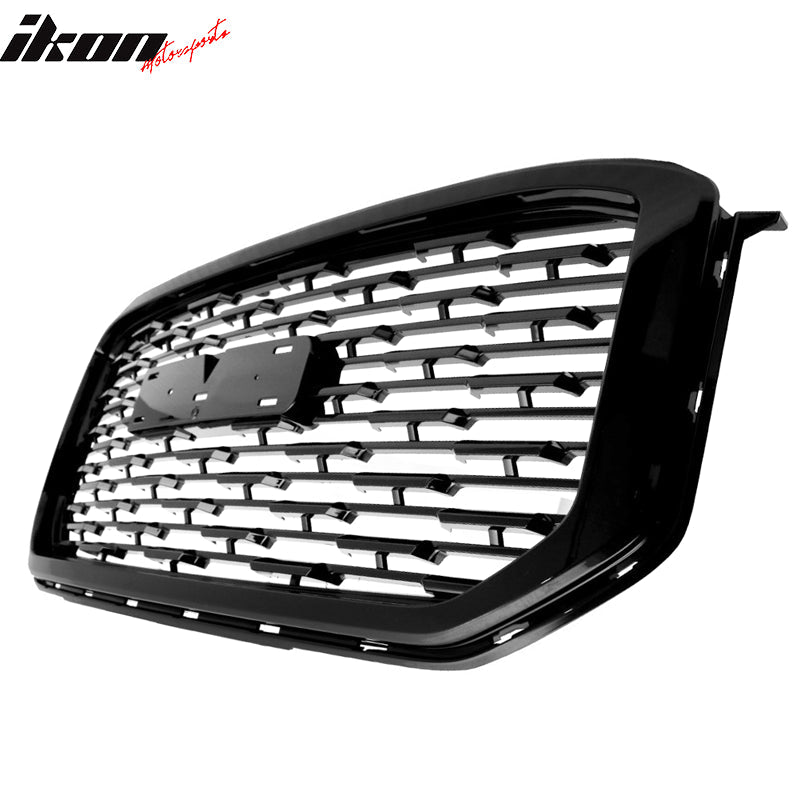 2015-2020 GMC Yukon XL Denali Style Black Front Bumper Grille ABS