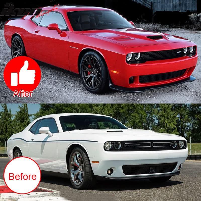 2015-2023 Dodge Challenger Front Bumper w/ Grille & HC Lip Unpaint PP