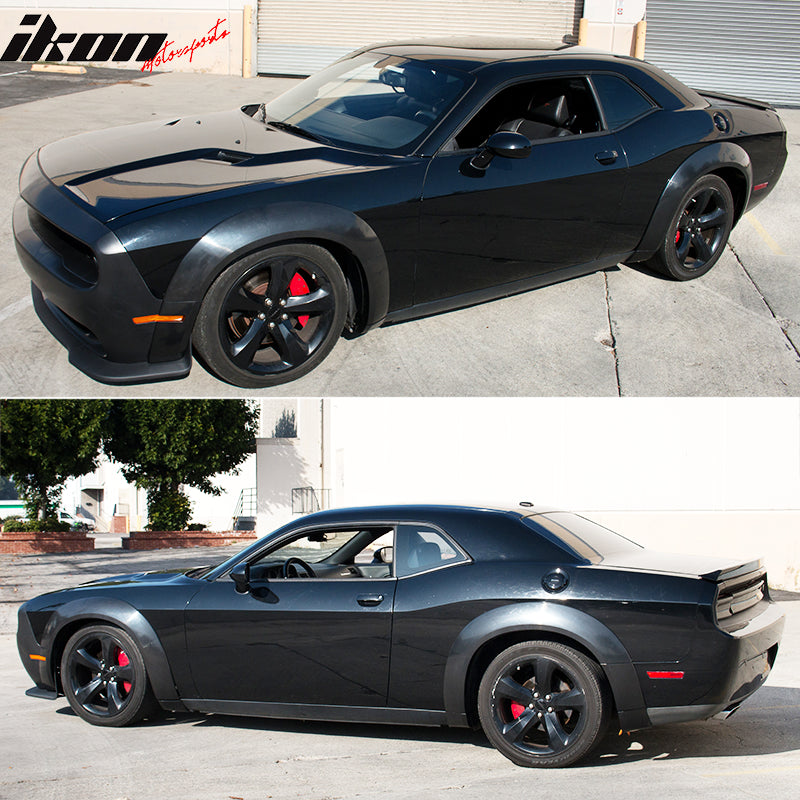 2015-2023 Dodge Challenger Front Lip + Fender Flare Hellcat to Demon