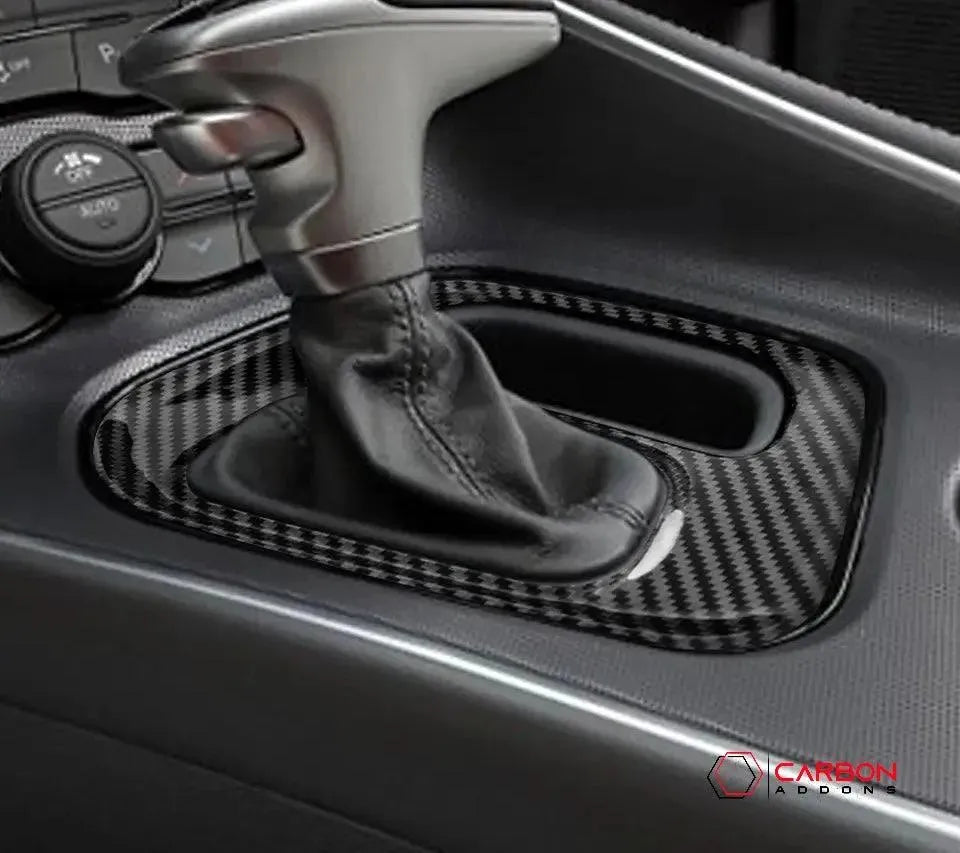 2015-2023 Dodge Challenger Gear Shift Trim Real carbon fiber cover