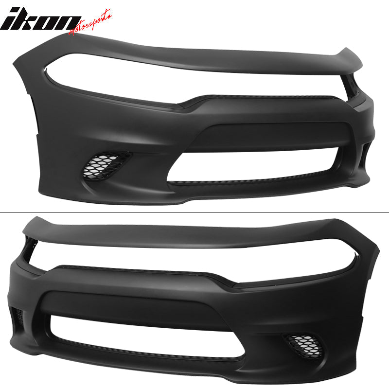 2015-2023 Dodge Charger Front Bumper Fascia + Updated 2019 Grilles