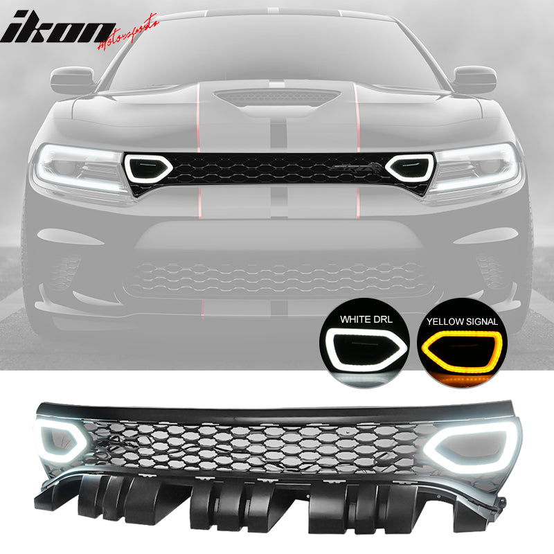 2015-2023 Charger SRT Scat Pack Upper Car Grille With LED Lights PP