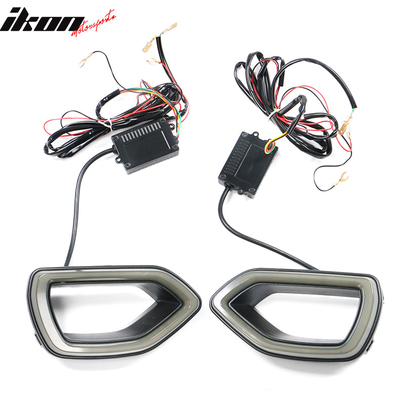 2015-2023 Dodge Charger SRT Smoke White DRL/Yellow Signal LED Lights