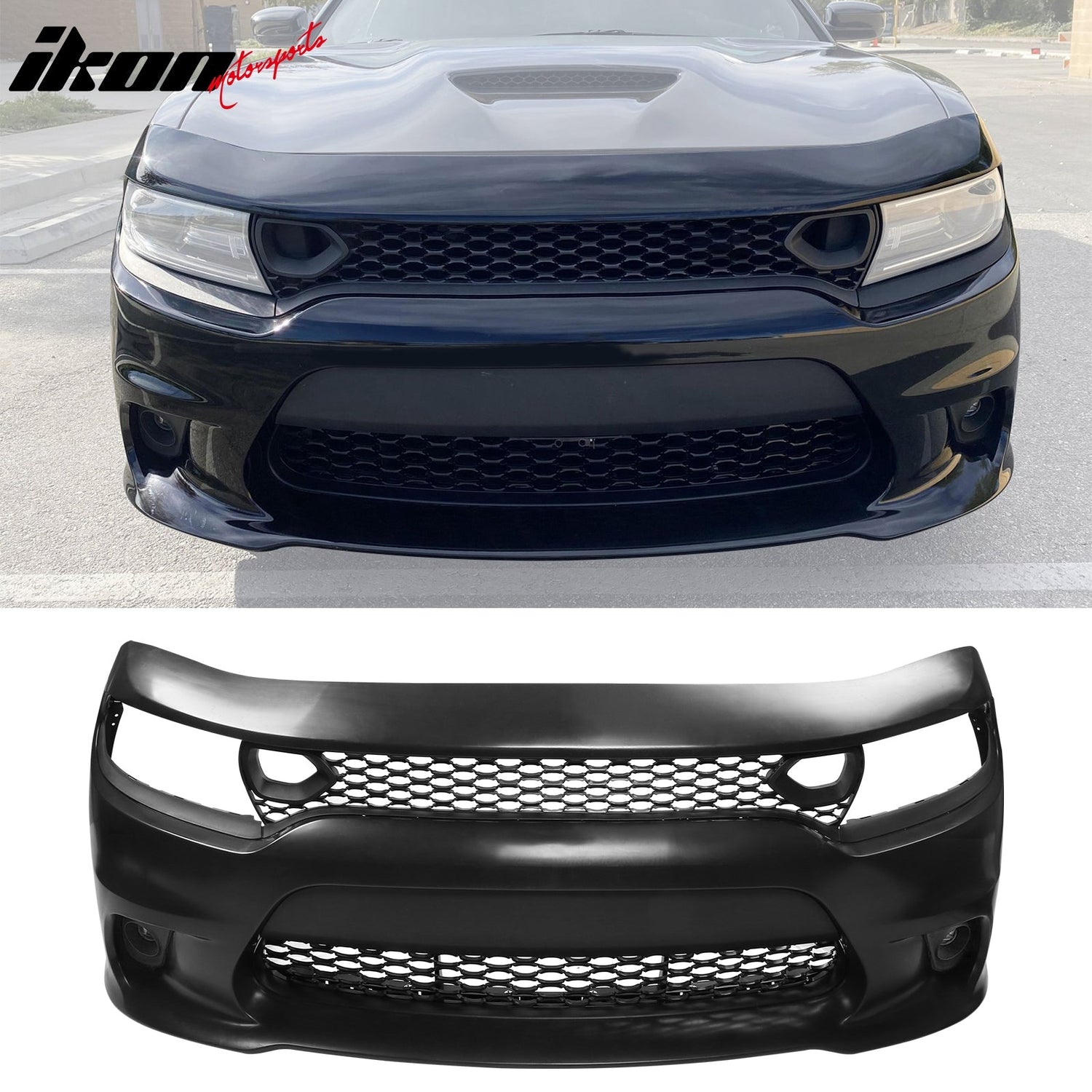 2015-2023 Dodge Charger Front Bumper Replacement 19 SRT Hellcat Style