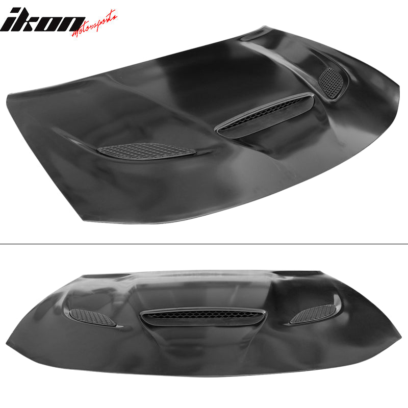 2015-2023 Dodge Charger SRT Style Car Hood Scoop Vent Black Aluminum