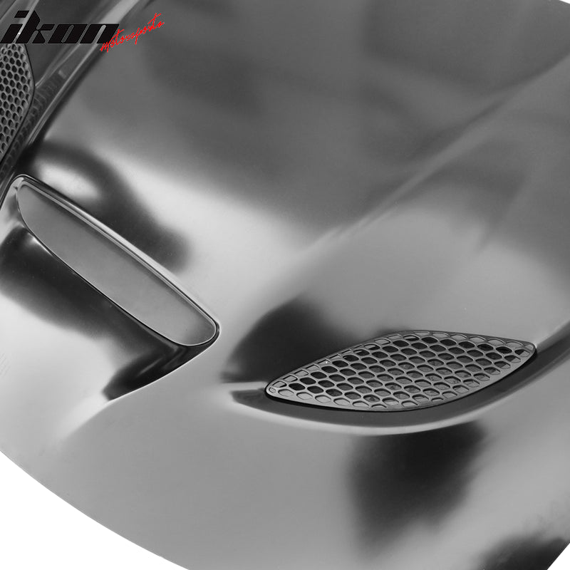 2015-2023 Dodge Charger SRT Style Car Hood Scoop Vent Black Aluminum