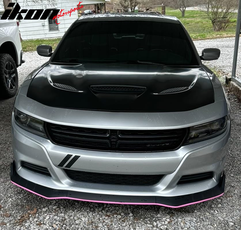 2015-2023 Dodge Charger SRT Style Car Hood Scoop Vent Black Aluminum