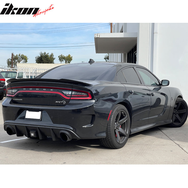 2015-2023 Dodge Charger Rear Bumper Diffuser w/ LED Brake Light Lamp