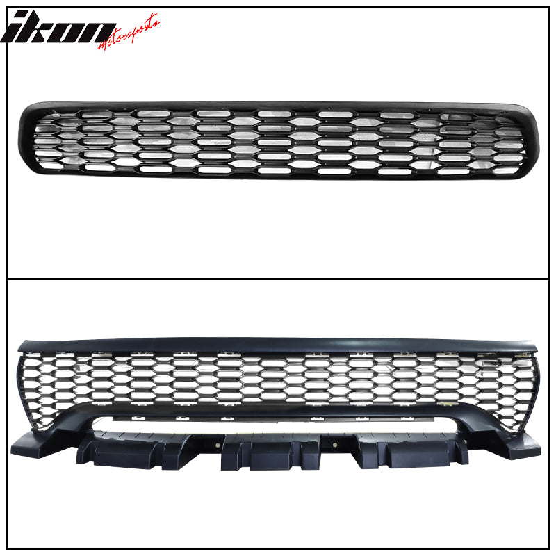 2015-2023 Dodge Charger IKON Matte Black Rear Bumper Cover Diffuer PP