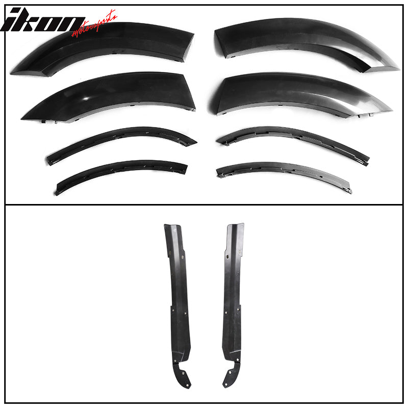 2015-2023 Dodge Charger IKON Matte Black Rear Bumper Cover Diffuer PP