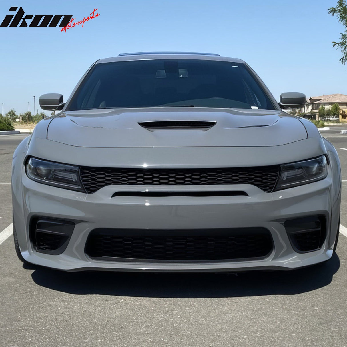 2015-2023 Dodge Charger IKON Matte Black Rear Bumper Cover Diffuer PP