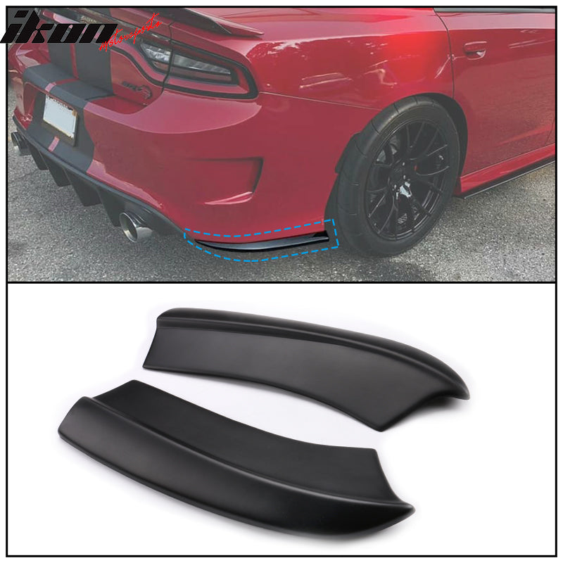 2015-2023 Dodge Charger Rear Diffuser + Side Aprons Bumper Lip PP