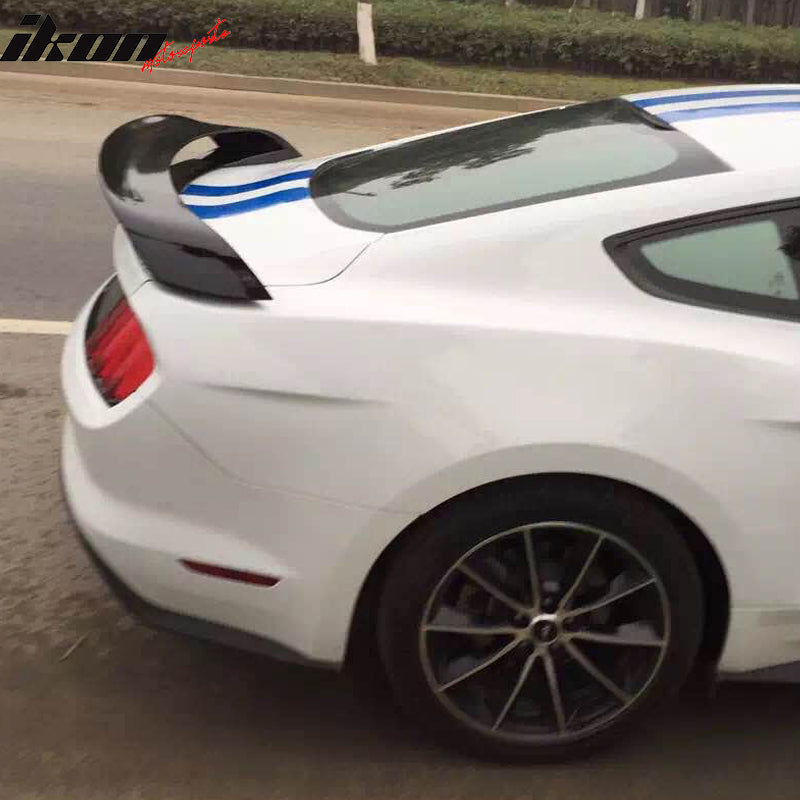 2015-2023 Ford Mustang GT350R Style Glossy Black Rear Spoiler Wing ABS