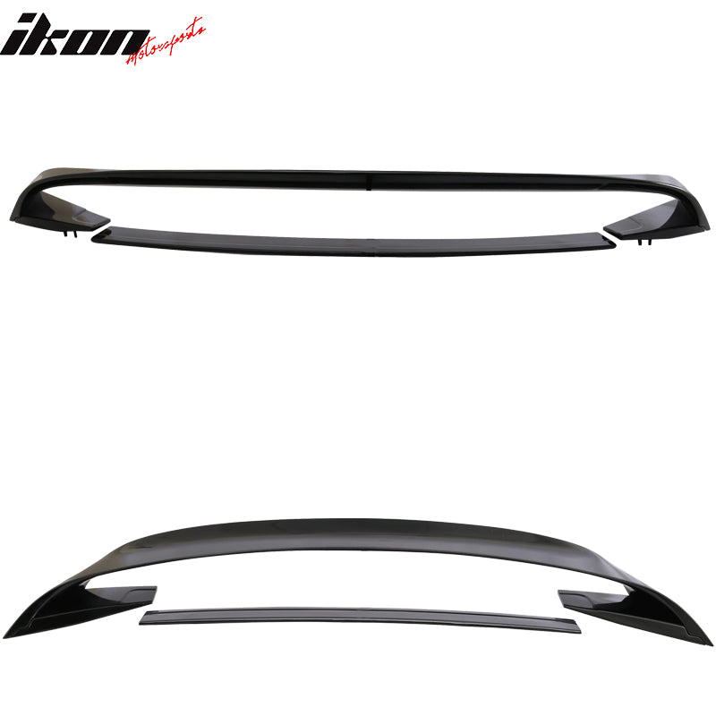 2015-2023 Ford Mustang GT350R Style Glossy Black Rear Spoiler Wing ABS