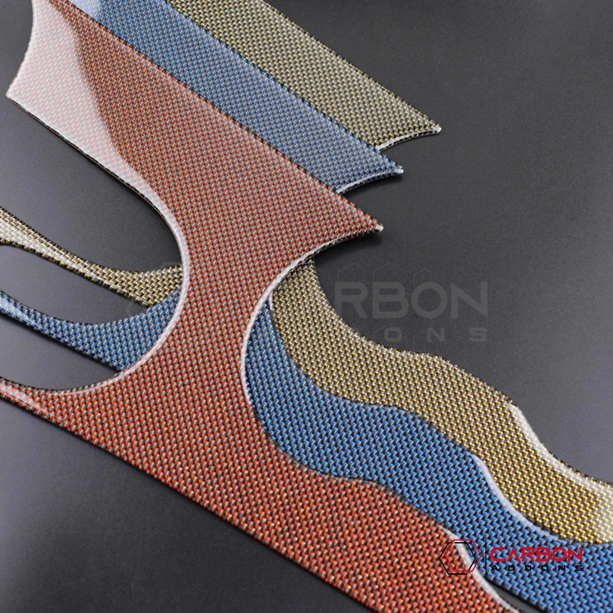 2015-2023 Mustang Reflective Carbon Fiber Center Console Overlay