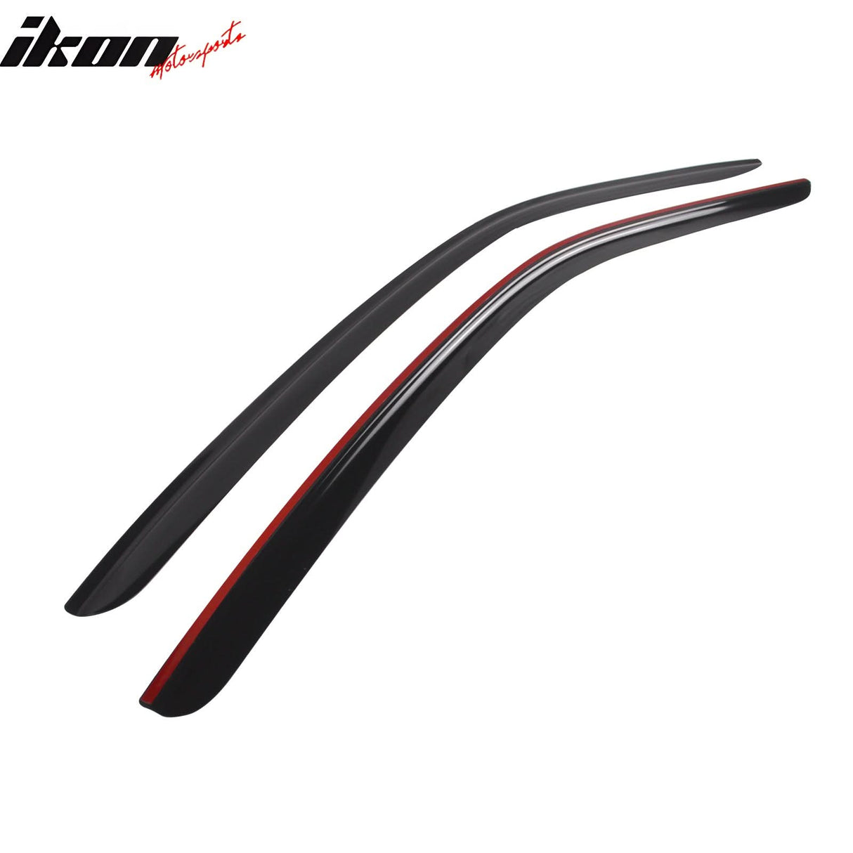 2015-2024 Ford Mustang Coupe Window Visors Slim Smoke Tinted Acrylic