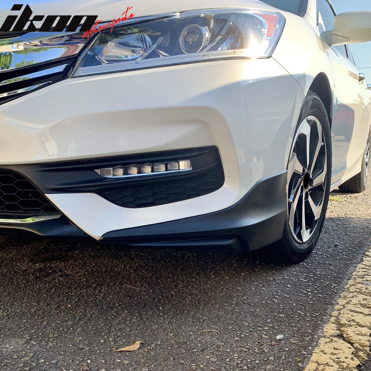 2016-2017 Honda Accord Sedan HFP Style Front Bumper Lip Apron 2PC PU