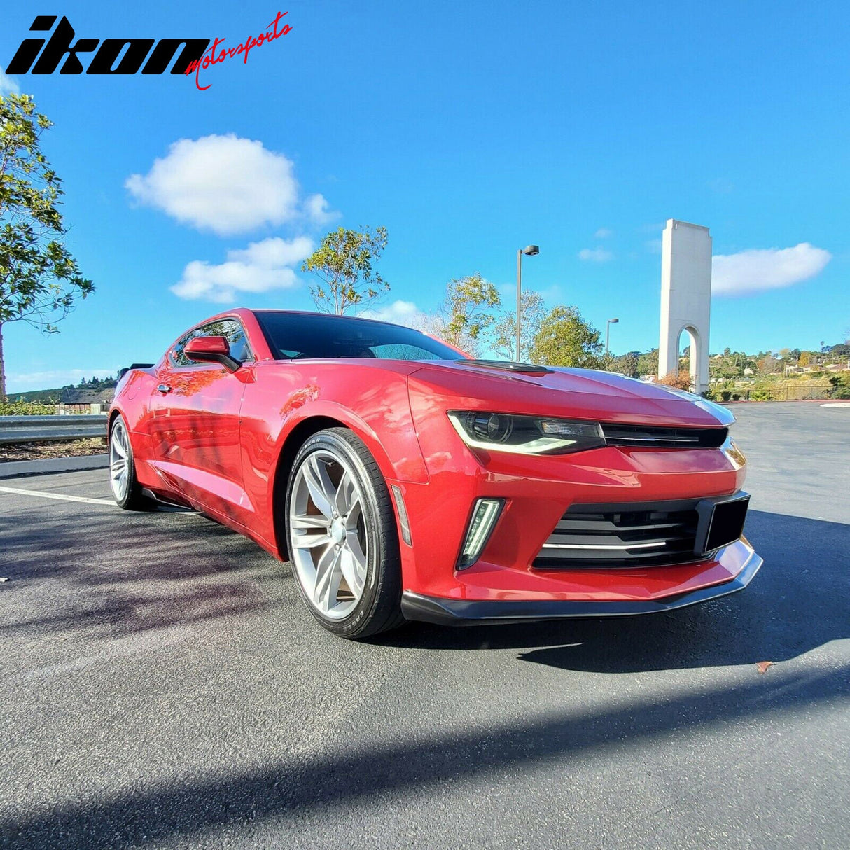 2016-2018 Chevrolet Camaro OE Style Unpainted Black Front Bumper Lip