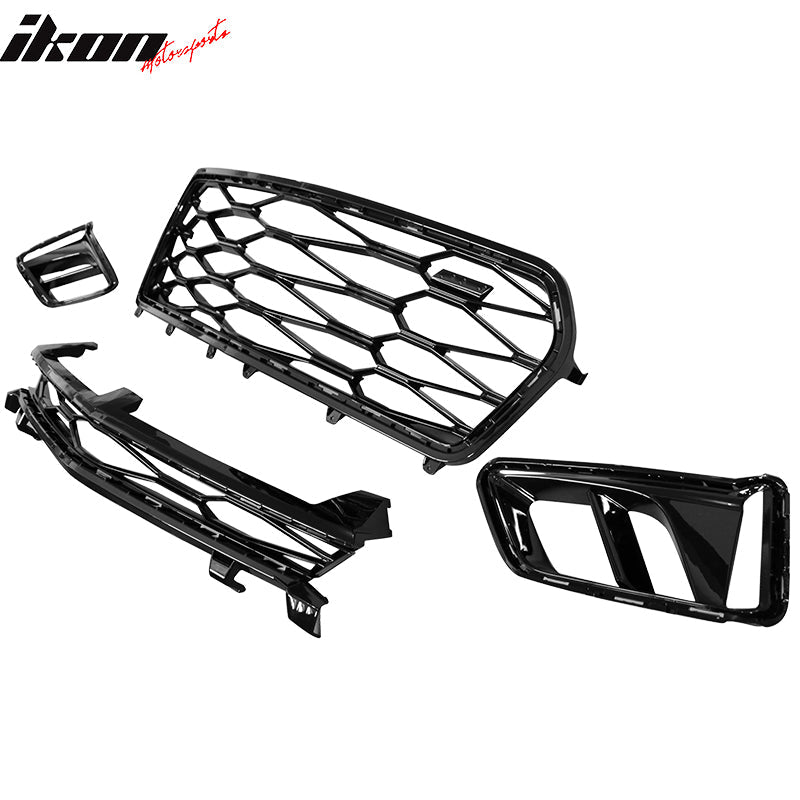 2016-2018 Chevy Camaro ZL1 Style Front Bumper + DRL Fog Lights Pair